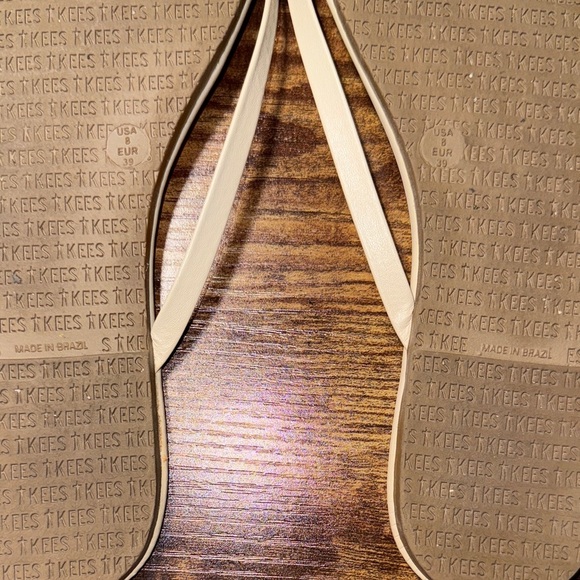 TKEES French Tips Women's Snakeskin and Tan Sandals Size 8 SKU005 - Picture 6 of 7